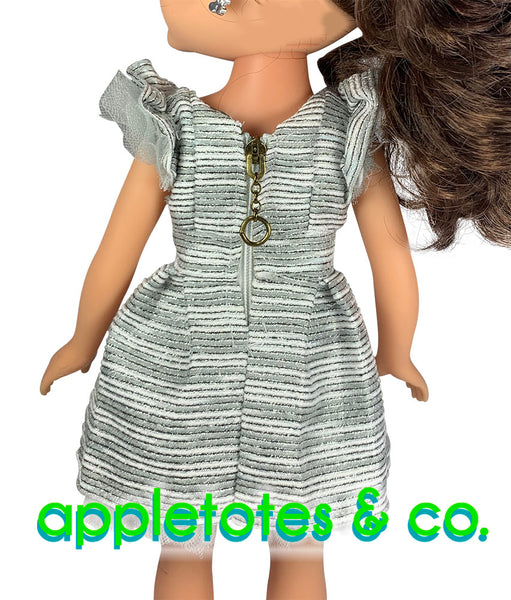 Party Dress Sewing Pattern for 14.5 Inch Dolls