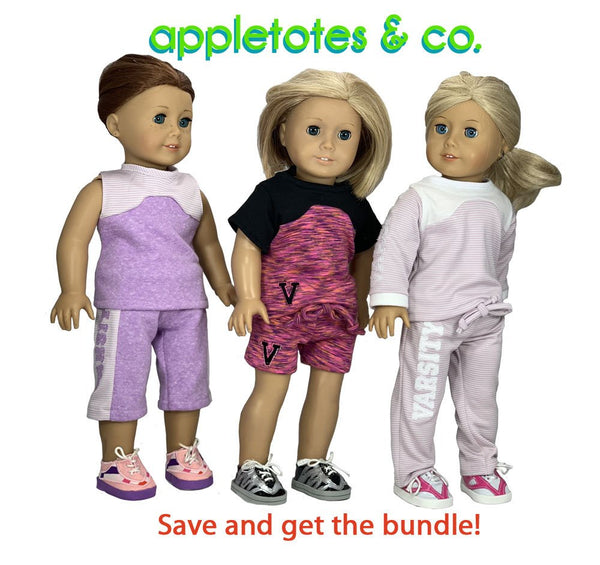 Performance Pants Sewing Pattern for 18 Inch Dolls
