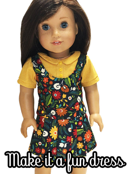 Prep School Uniform Sewing Pattern for 18 Inch Dolls