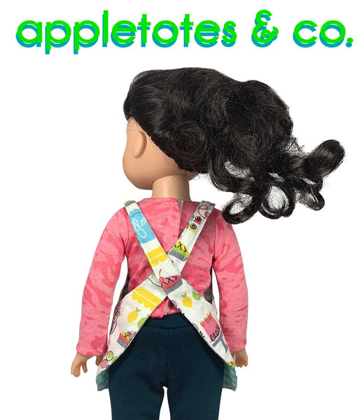 Reversible Apron Sewing Pattern for 14 Inch Dolls