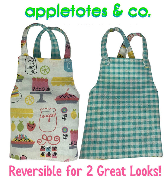 Reversible Apron Sewing Pattern for 14" Dolls
