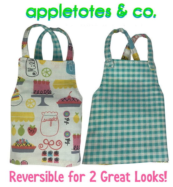 Reversible Apron Sewing Pattern for 14 Inch Dolls