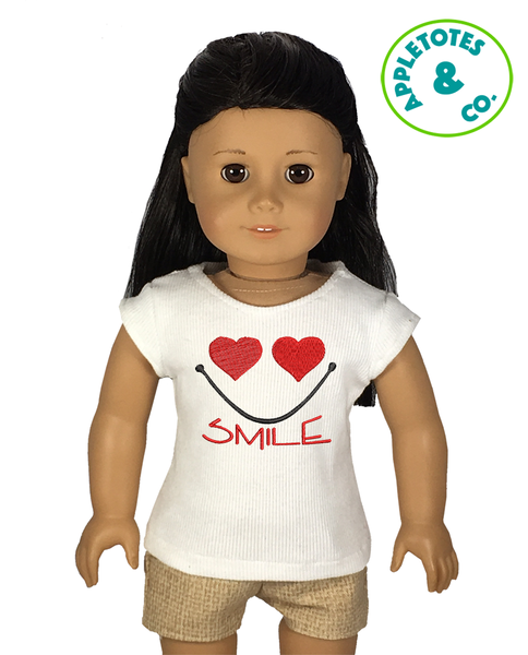 Smile Machine Embroidery File for 18 Inch Dolls
