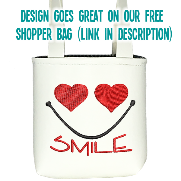 Smile Machine Embroidery File for 18 Inch Dolls
