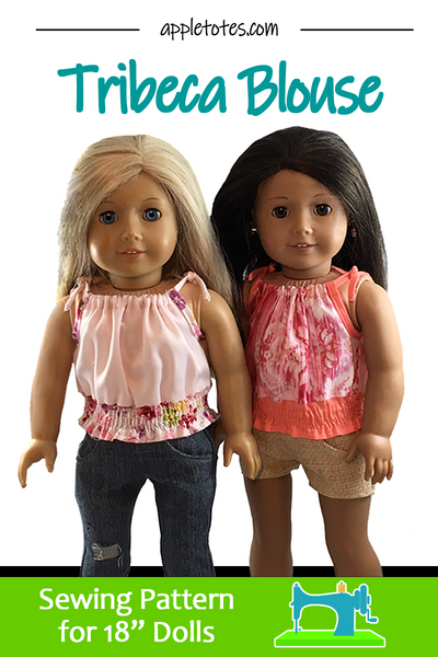 Tribeca Blouse Sewing Pattern for 18 Inch Dolls