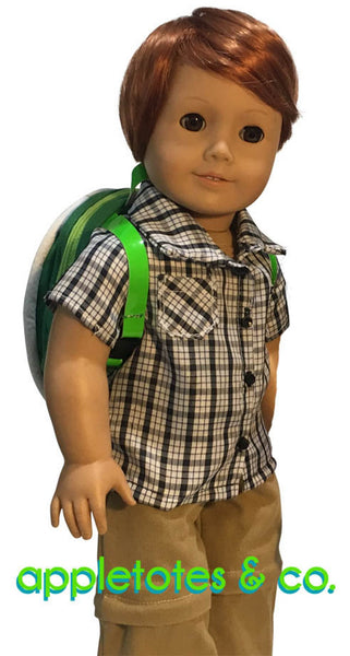 Turtle Backpack Sewing Pattern for 18 Inch Dolls