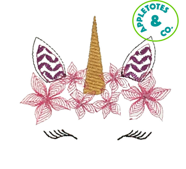 Unicorn Machine Embroidery File for 18 Inch Dolls