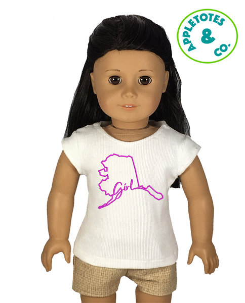 Alaska Girl Machine Embroidery File for 18 Inch Dolls