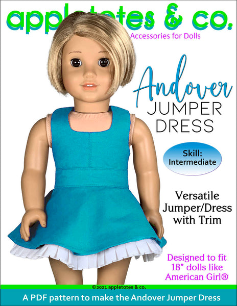 Andover Jumper Dress 18 Inch Doll Sewing Pattern