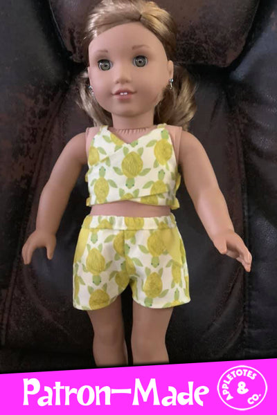 Ava Lounge Set Sewing Pattern for 18 Inch Dolls