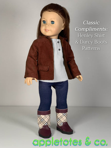 Bailey Jacket 18 Inch Doll Sewing Pattern