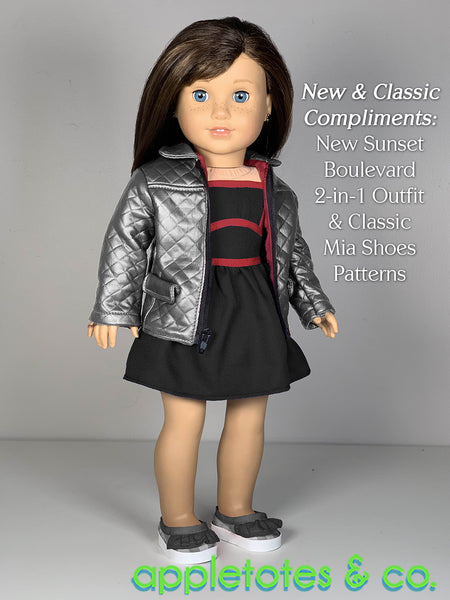 Bailey Jacket 18 Inch Doll Sewing Pattern - SVG Files Included
