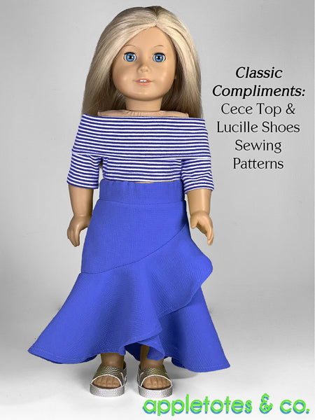 Belize Skirt 18 Inch Doll Sewing Pattern