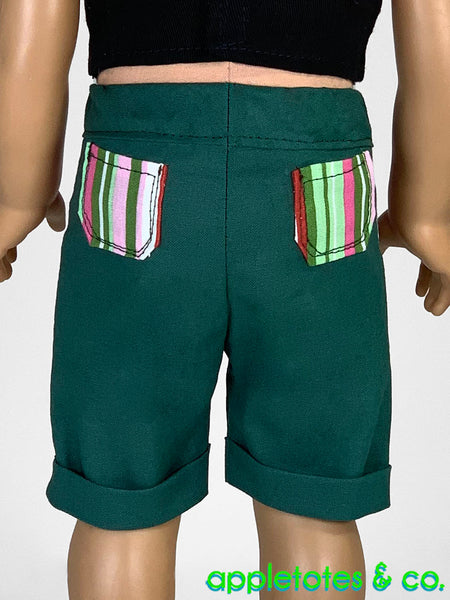 Bermuda Shorts 18 Inch Doll Sewing Pattern