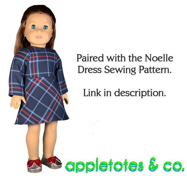 Bow Flats ITH Embroidery Pattern for 18 Inch Dolls