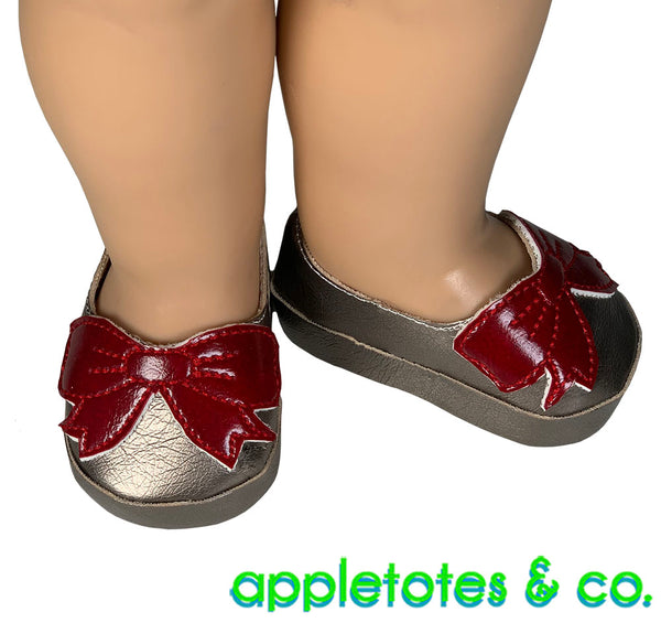 Bow Flats ITH Embroidery Pattern for 18 Inch Dolls