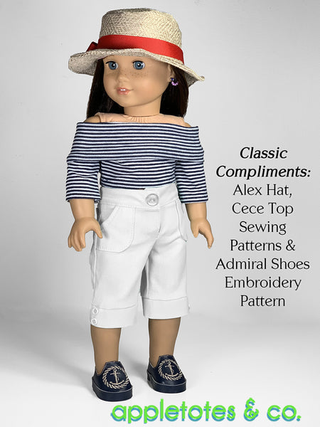 Bria Capri Pants 18 Inch Doll Sewing Pattern