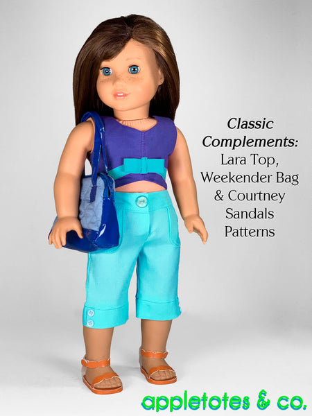 Bria Capri Pants 18 Inch Doll Sewing Pattern