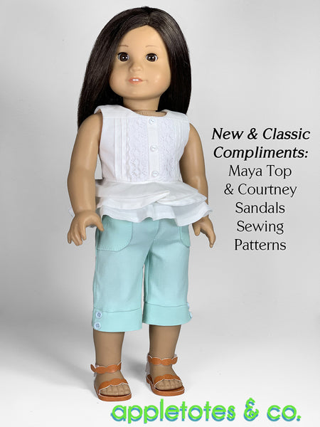 Bria Capri Pants 18 Inch Doll Sewing Pattern