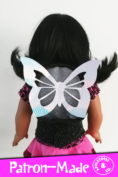 Butterfly Backpack Sewing Pattern for 18 Inch Dolls