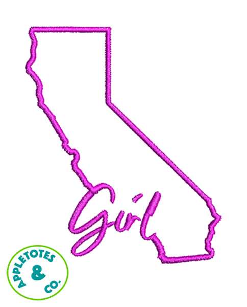 California Girl Machine Embroidery File for 18 Inch Dolls