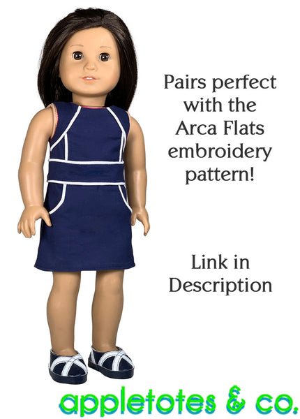 Cameron Dress Sewing Pattern for 18 Inch Dolls