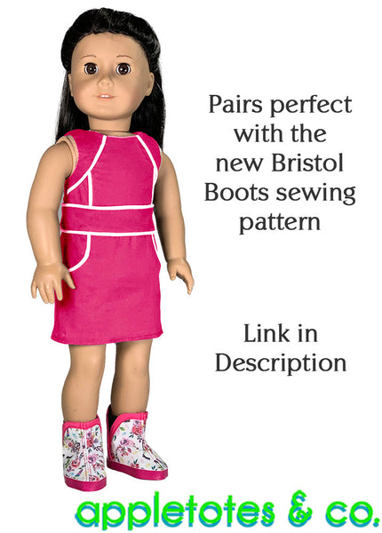 Cameron Dress Sewing Pattern for 18 Inch Dolls