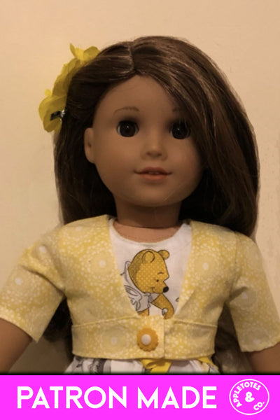 Candace Cropped Jacket 18 Inch Doll Sewing Pattern