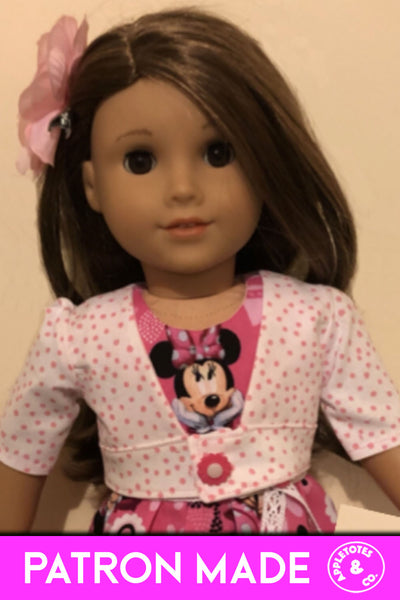 Candace Cropped Jacket 18 Inch Doll Sewing Pattern