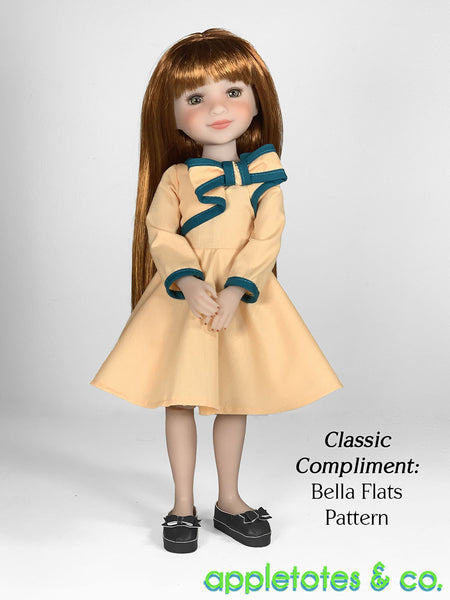 Charlene Dress Sewing Pattern for 14 Inch and 15 Inch Dolls