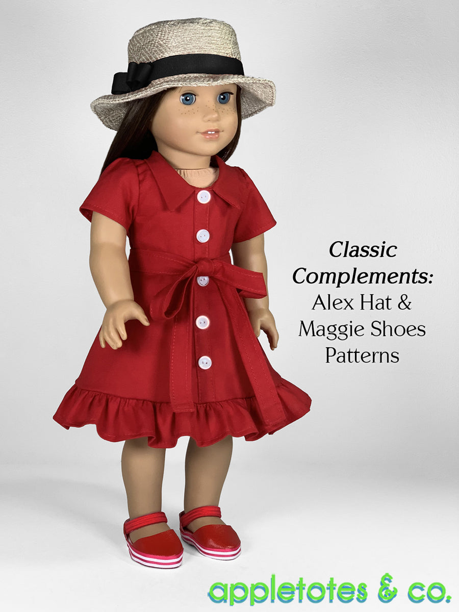 Charlize Dress 18 Inch Doll Sewing Pattern Appletotes & Co.