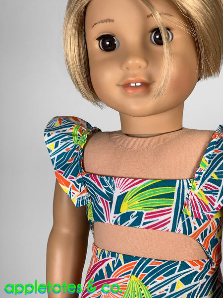 Corsica Summer Dress 18 Inch Doll Sewing Pattern