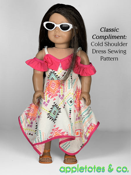 Courtney Sandals No-Sew 18 Inch Doll Pattern - SVG Files Included