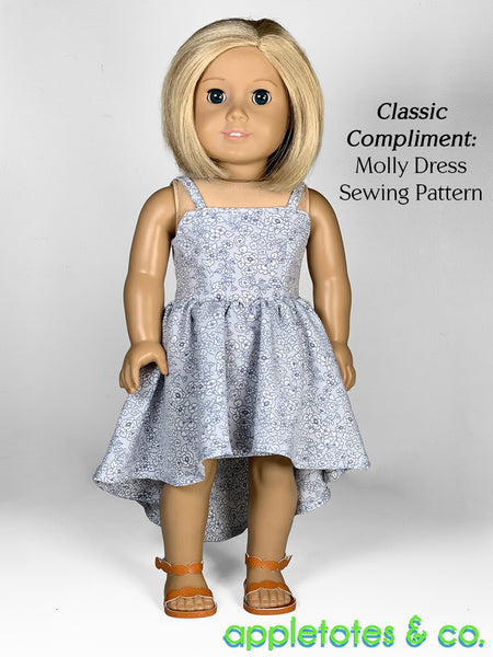 Courtney Sandals No-Sew 18 Inch Doll Pattern - SVG Files Included
