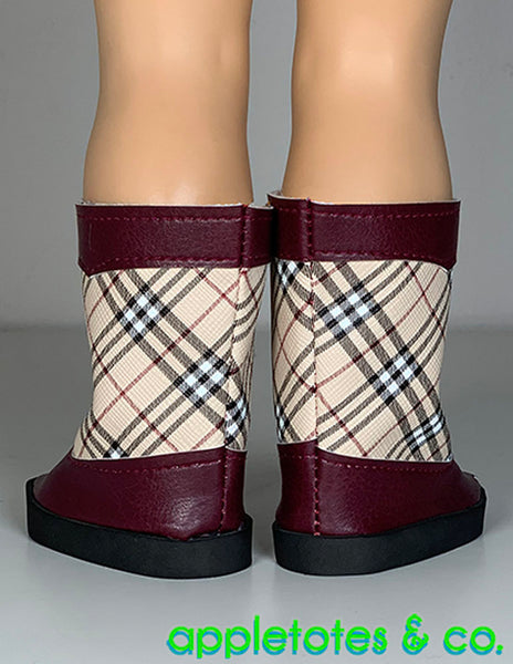 Darcy Boots 18 Inch Doll Sewing Pattern - SVG Files Included