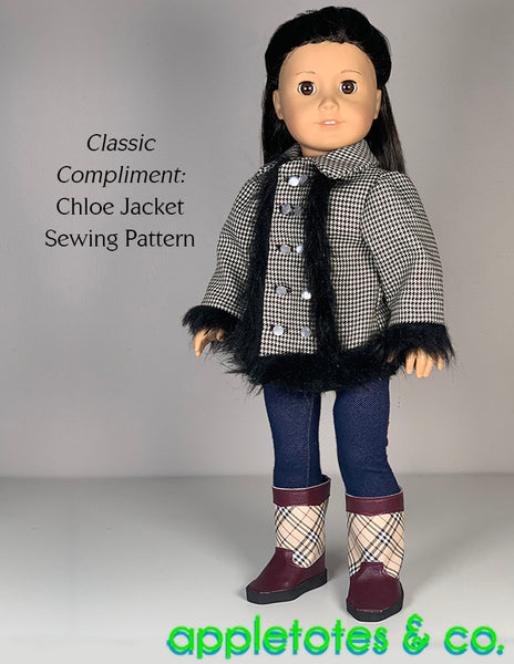 Darcy Boots 18 Inch Doll Sewing Pattern - SVG Files Included