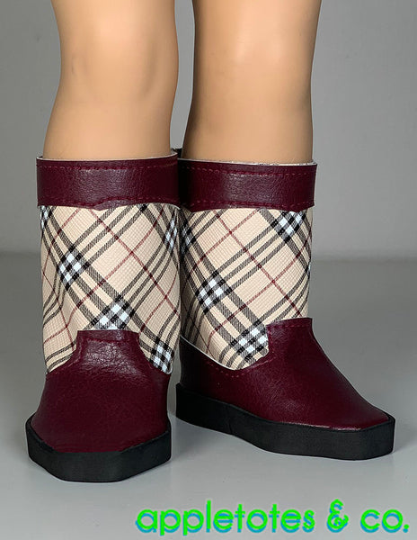 Darcy Boots 18 Inch Doll Sewing Pattern - SVG Files Included
