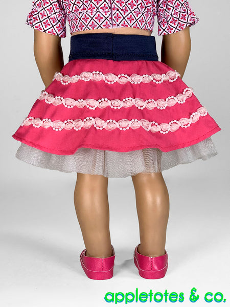 Debbie Skirt 18 Inch Doll Sewing Pattern