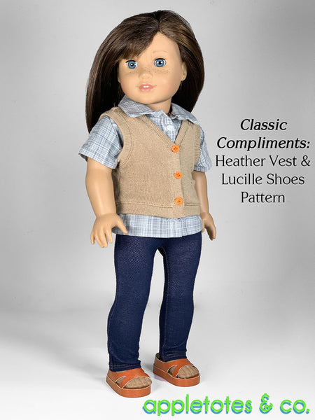 Devon Button-Down Shirt Sewing Pattern for 18 Inch Dolls