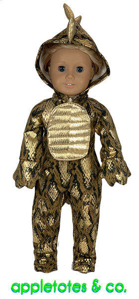 Dinosaur Costume Sewing Pattern for 18 Inch Dolls