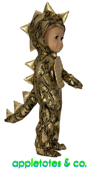 Dinosaur Costume Sewing Pattern for 18 Inch Dolls
