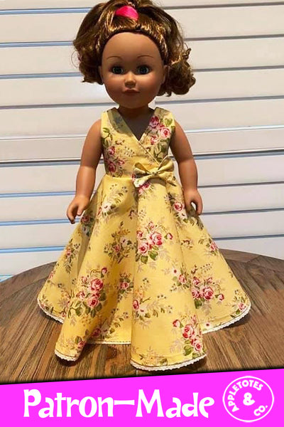 Free Enchanted Gown Sewing Pattern for 18 Inch Dolls