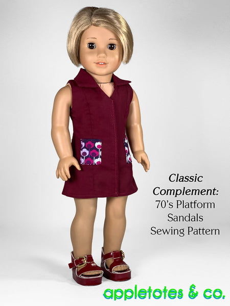 Evelyn Top + Dress 18 Inch Doll Sewing Pattern