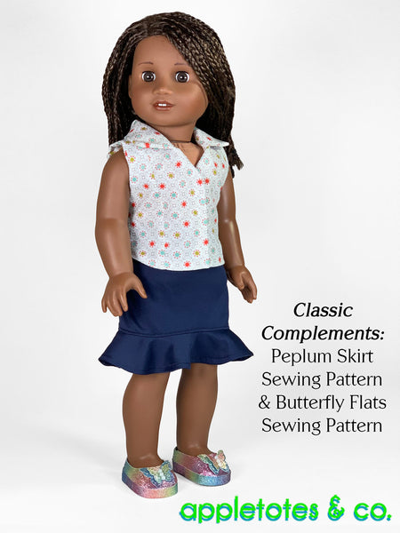 Evelyn Top + Dress 18 Inch Doll Sewing Pattern
