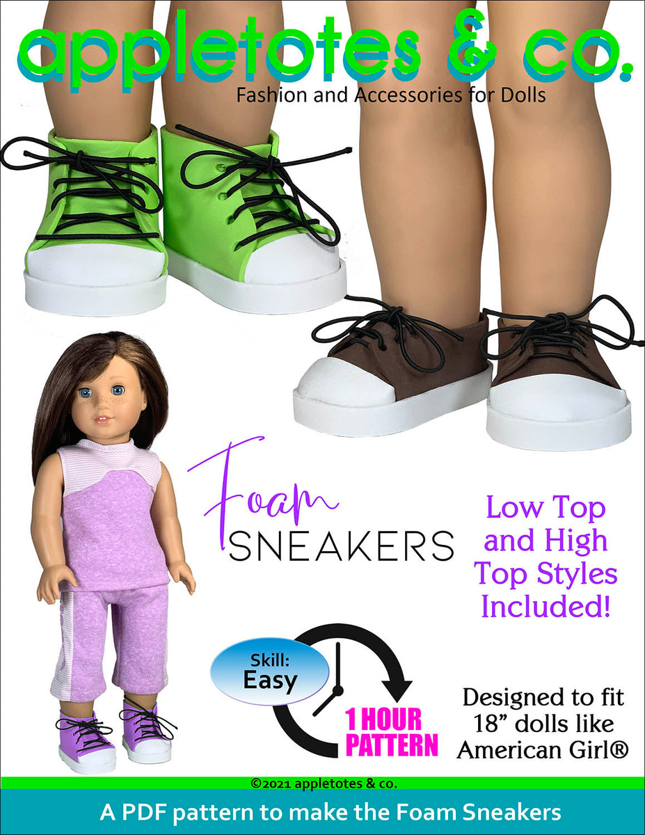 how to make american girl doll shoes