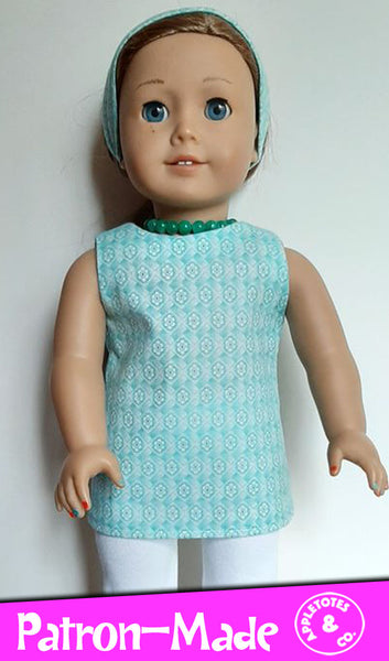 Free Mod Dress Sewing Pattern for 18 Inch Dolls