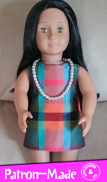 Free Mod Dress Sewing Pattern for 18 Inch Dolls