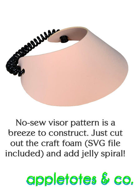 Free No-Sew Sports Visor Pattern for 14 Inch Dolls