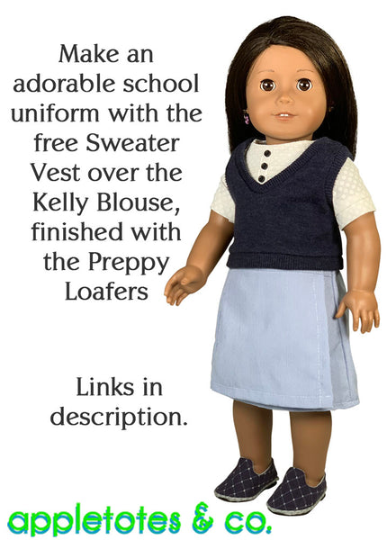 Free Wrap Skirt Sewing Pattern for 18 Inch Dolls