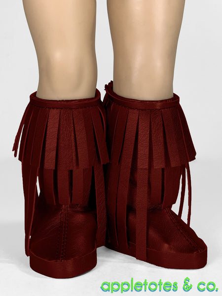 Fringe Boots 18 Inch Doll Sewing Pattern - SVG Files Included